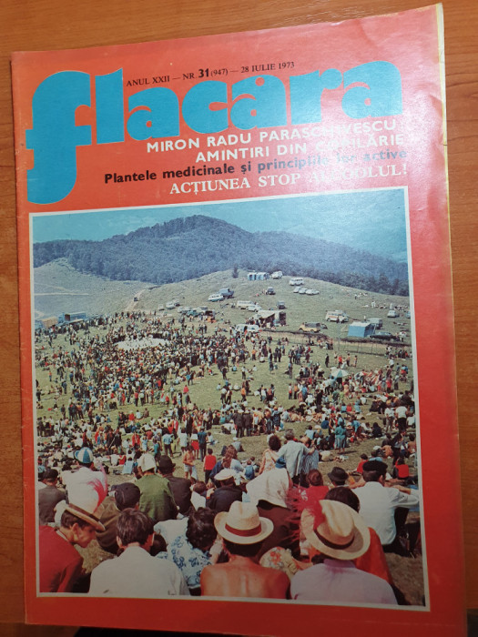 flacara 28 iulie 1973-cetatea fagarasului,com. sercaia brasov,festivalul mamaia
