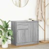 VidaXL Bufetă cu sertar Gri Sonoma 71x35x65 cm Lemn prelucrat 861603