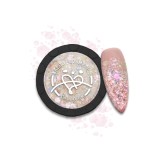 Pigment Starlet No.02 Alb cu paiete irizate Laloo