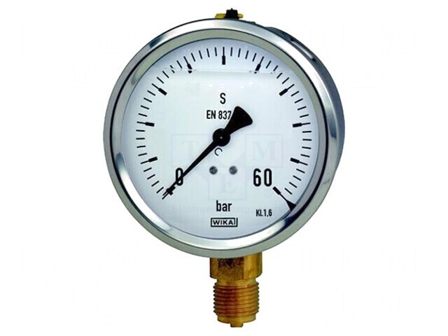 Manometru 0-60 bar Clasa 1.6 63mm Filet G 1/4