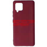 Husa Silicon Burgundy Samsung Galaxy A42 5G, High Copy, Protectie Camera