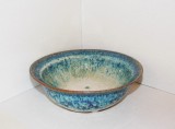 Studio Art: Bol ceramică emailată raku, 100% hand made, anii 60 - Unicat - semnat Bertil Vallien