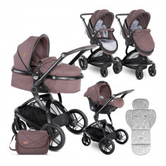 Carucior copii Lorelli Lumina Set Beige foto