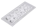 Lentilă LED dreptunghiulară transparentă 7,92mm