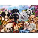Puzzle 500 piese - Lazy Doggies | Trefl