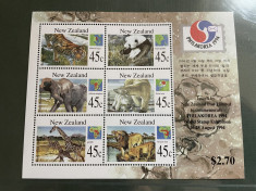 noua zeelanda - serie timbre animale fauna nestampilata MNH foto