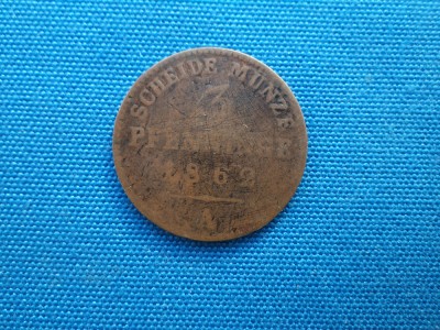 3 PFENNINGE 1862 PRUSIA (120 EINEN THALER) foto