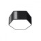 Lustră De Tavan Sunde Negru Pvc 2 Becuri Cub Modern De Interior