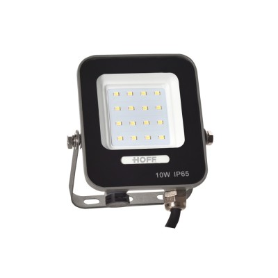Proiector LED Hoff FLD, 10W, 1000lm, lumina rece 6500K, IP65 foto