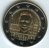 LUXEMBURG moneda 2 euro comemorativa 2025_25 de ani urcarea pe tron, UNC