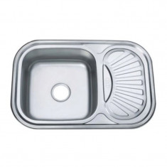 Chiuveta inox Mixxus Z7549-08-180E, 750 x 490 mm, adancime 180 mm, suprafata satin foto