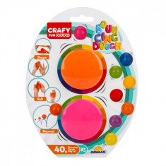 Set plastilina Crafy, 2 culori, Portocaliu si Roz, 40 g