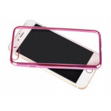 Husa Silicon Clear Apple iPhone 4/4S Roz