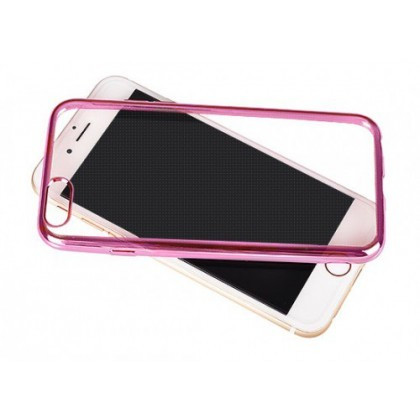 Husa Silicon Clear Huawei P8 Lite Pink