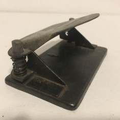 * Perforator hartie vechi, vintage, metal, 9x5x4.5cm, decor, design