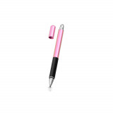 Stylus Pen Universal, 2in1 Android, iOS - Techsuit JC02,Roz Deschis