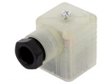 Conector cu Valvă Mufă 18mm 3 PIN 90&deg; Mamă
