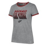 Detroit Red Wings tricou de dama Letter Ringer grey - S