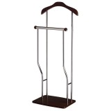 Portmantou dublu, tip valet, SL Greg, depozitare haine, cromat, lemn, 107 cm, wenge