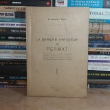 GENERAL V. NEGREI - LE DERNIERE THEOREME DE FERMAT , 1944 , DEDICATIE !!!