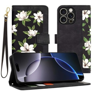 Husa pentru iPhone 16 Pro Max - Techsuit FlipCraft - Flowers of the Dawn foto