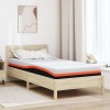 VidaXL Saltea Alb și gri 100 x 200 cm Spumă cu memorie și gel 4106351