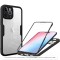 Husa Xiaomi Redmi 13C 5G Poco M6 360 grade silicon TPU transparenta Negru