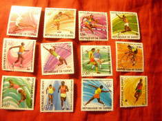 Serie Guineea 1976 - Olimpiada Montreal , 12 valori stampilate foto