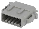 Conector cablu-cablu DTM mamă 12 pini gri IP68