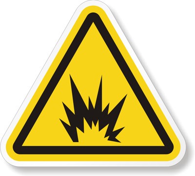 Eticheta pericol exploziv
