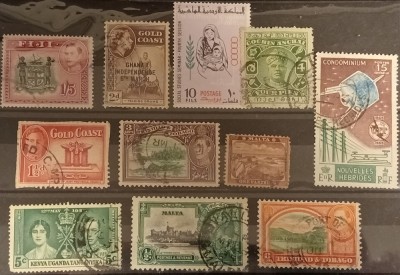 COLONII BRITANICE--&amp;#039;&amp;#039;LOT-Mic- Val diferite div tari&amp;#039;&amp;#039; ,F VECHI&amp;#039;&amp;#039;--Stampil,MH,NESTAMPIL.-VEZI SCAN foto