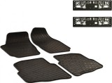 Set Covorase Auto Cauciuc Umbrella Pentru Skoda Fabia (2000-2007) + Suport Numar Inmatriculare Mega Drive Simplu Set 2 Buc