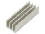 Radiator extrudat cu aripioare 17mm x 6,3mm 51K/W