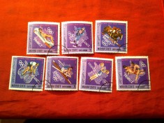 Serie mica Mahra State - Arabia de Sud 1968 - Olimpiada Franta , 7 val. stamp