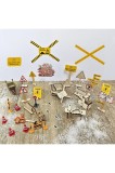 51 de piese accesorii mini pentru elf constructor, ornamente pentru șantier de gnom &ndash; Multi