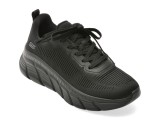 Cumpara ieftin Pantofi sport SKECHERS negri, BOBS B FLEX HI, din material textil