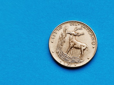 20 Lire 1976 Vatican-UNC-RAR-in realitate arata bine! foto
