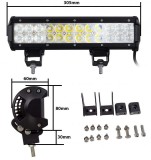 Proiector Led Bar 72W 24 Leduri 30cm