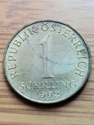 Moneda Austria 1 Schilling 1992 foto