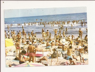 CA7 Carte Postala - Eforie Sud - Plaja , circulata foto