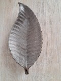 Platou decorativ frunză Malooki &ndash; Argintiu