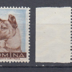 ROMANIA 1957 LP 447 CATELUSA LAIKA PRIMUL CALATOR IN COSMOS SERIE MNH