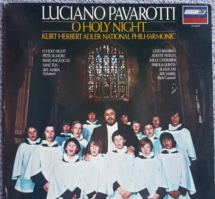 Vinil original SUA, Luciano Pavarotti, O holy night