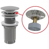 Ventil Lavoar Click Clack 5/4&quot; Metalic Alcadrain A392C cu Preaplin, Dop Mare, Alama Cromata, Rezistent