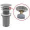 Ventil lavoar CLICK CLACK 5/4&amp;quot; metalic cu preaplin dop mare