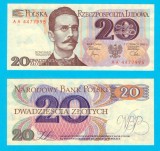Polonia (p#149) 20 Zloti 1982 UNC &#039;Traugutt&#039; serie: AA 4477995