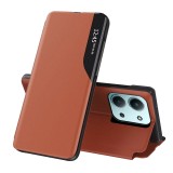 Husa Xiaomi Redmi 15C 4G Eco Leather View flip tip carte, portocaliu
