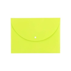 Mapa cu Capsa A4 Deli Rio, Plastic Verde Neon, Mape din Plastic, Mape cu Capse, Mape Scolari, Mape pentru Acte, Mape Arhivare Documente, Mapa Plastic foto