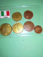 Monede euro:Italia: primele emise de statul italian(2002)vezi specificatiile foto