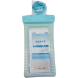 Husa subacvatica cushion waterproof flippy, snowproof, universala, dungata, cu snur, pentru telefon sau documente, verde menta